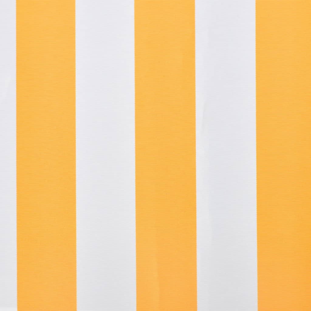Markisenbespannung Canvas Sonnenblumengelb & Weiß 6x3 m