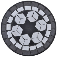 Thumbnail for Beistelltisch Mosaik Schwarz und Weiß