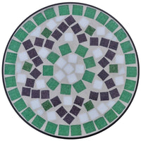Thumbnail for Beistelltisch Mosaik Grün und Weiß