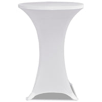 Thumbnail for 2 x Tischhusse für Stehtisch Stretchhusse Ø60 cm weiß