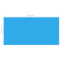 Thumbnail for Rechteckige Pool-Abdeckung PE Blau 549 x 274 cm