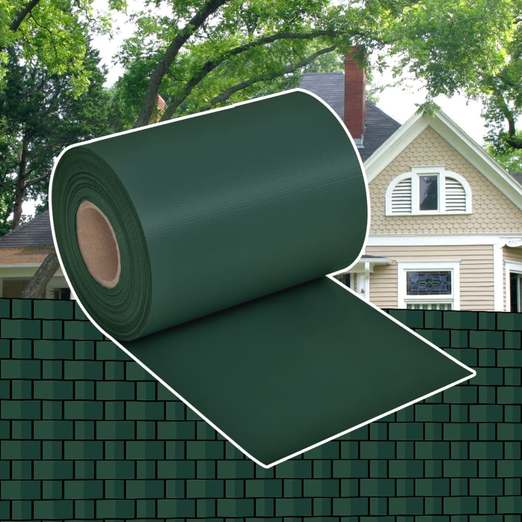 Gartenzaun-Sichtschutz PVC 70×0,19 m Grün