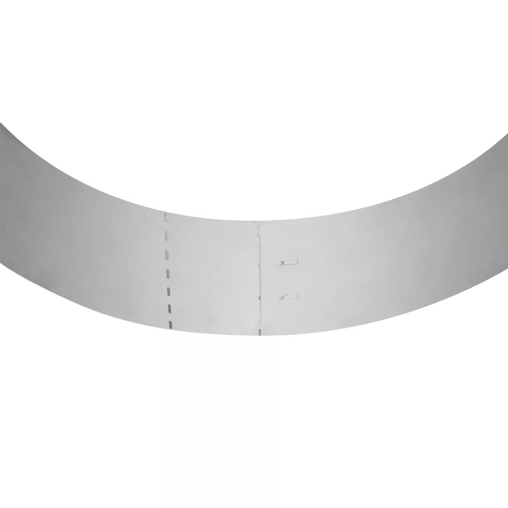 Flexible Rasenkante 10-er Set 100x15 cm Verzinkter Stahl