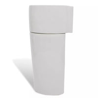 Thumbnail for Standwaschbecken mit Hahn/Überlaufloch Keramik weiß rund
