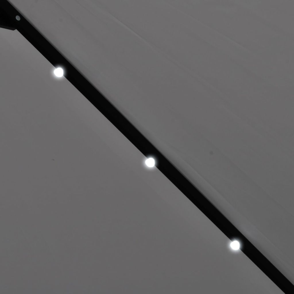 LED Cantilever Sonnenschirm 3 m Sandweiß