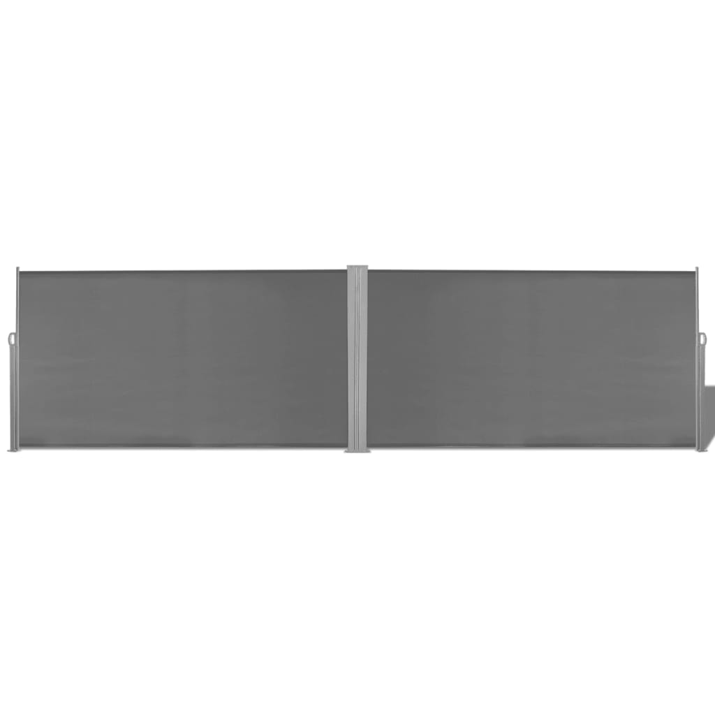 Ausziehbare Seitenmarkise 160x600 cm Grau