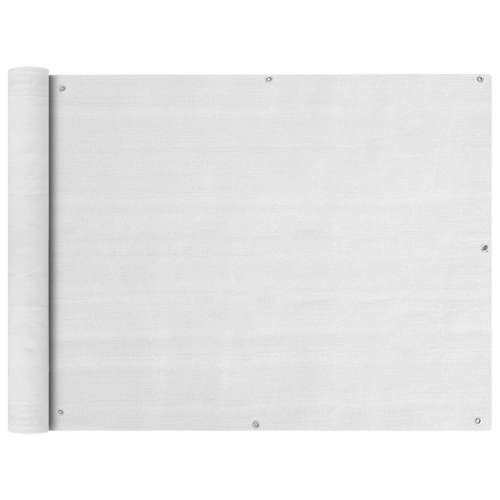 Balkonsichtschutz HDPE 90x600 cm weiß