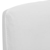 Thumbnail for Gerader Stretch Stuhlbezug 4 Stück Weiß