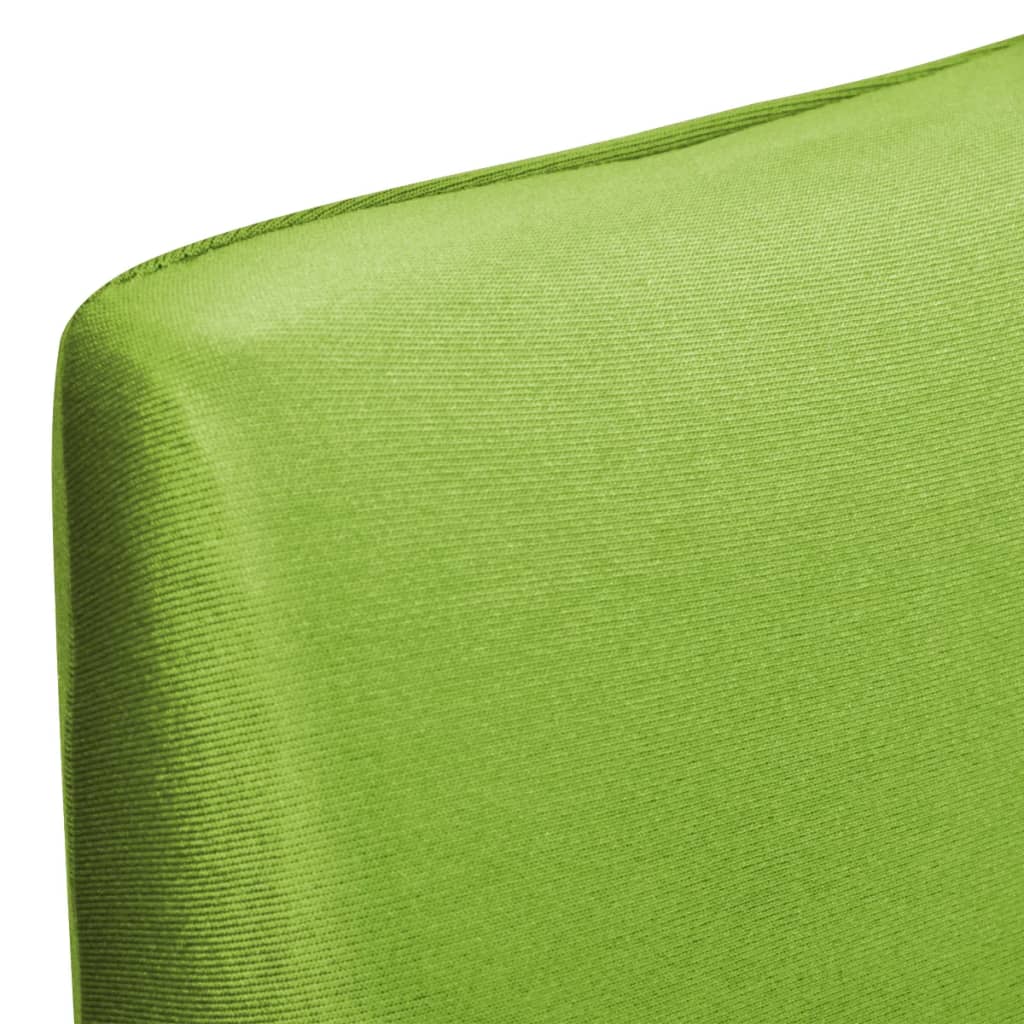 Gerader Stretch Stuhlbezug 6 Stk Grün