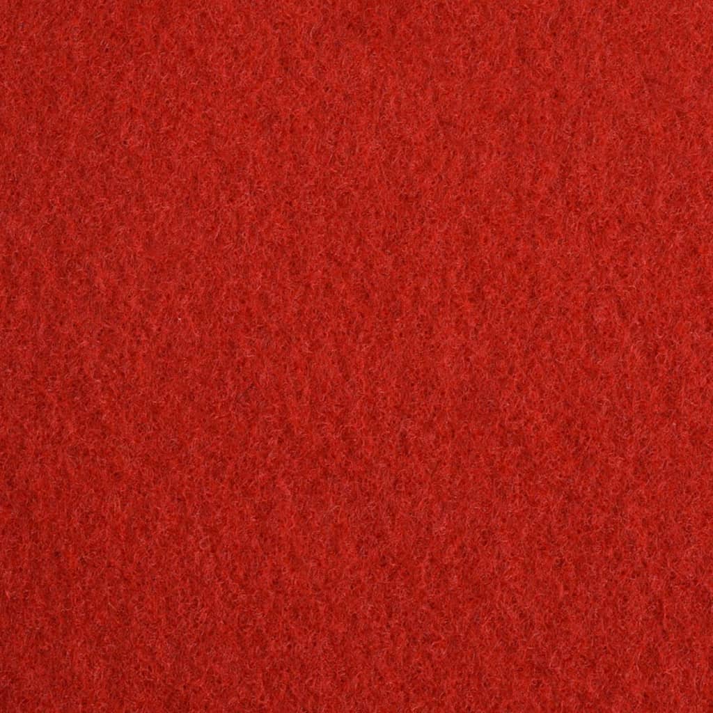 Messeteppich Glatt 1x24 m Rot