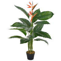 Thumbnail for Künstliche Pflanze Strelitzia mit Topf Rot 100 cm