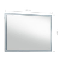 Thumbnail for Badezimmer-Wandspiegel mit LED 100 x 60 cm