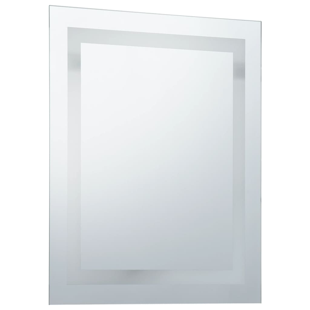 Badezimmerspiegel mit LED und Touch-Sensor 50 x 60 cm