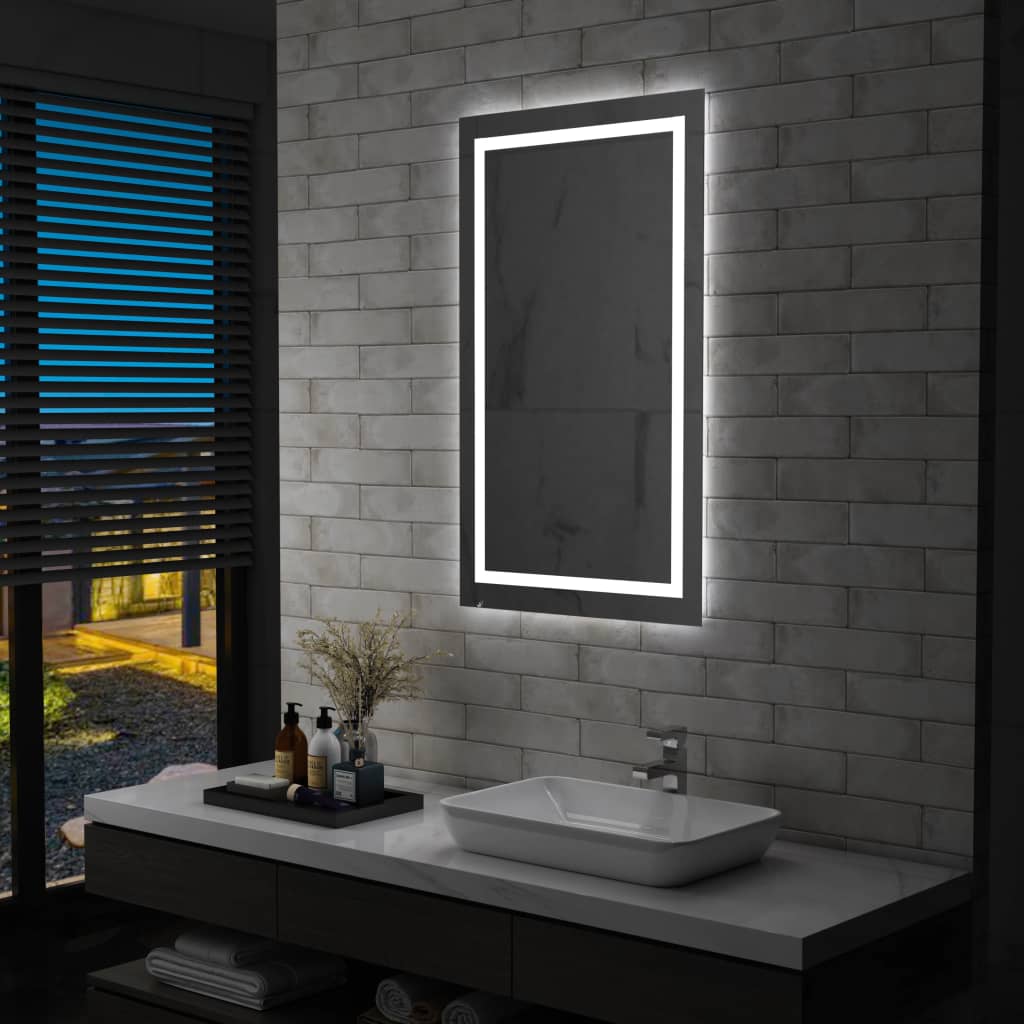 LED-Badspiegel mit Berührungssensor 60x100 cm