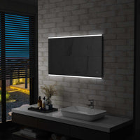 Thumbnail for Badezimmer-Wandspiegel mit LED und Touch-Sensor 100 x 60 cm