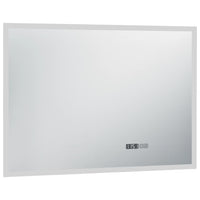 Thumbnail for LED-Badspiegel mit Touch-Sensor und Zeitanzeige 100×60 cm