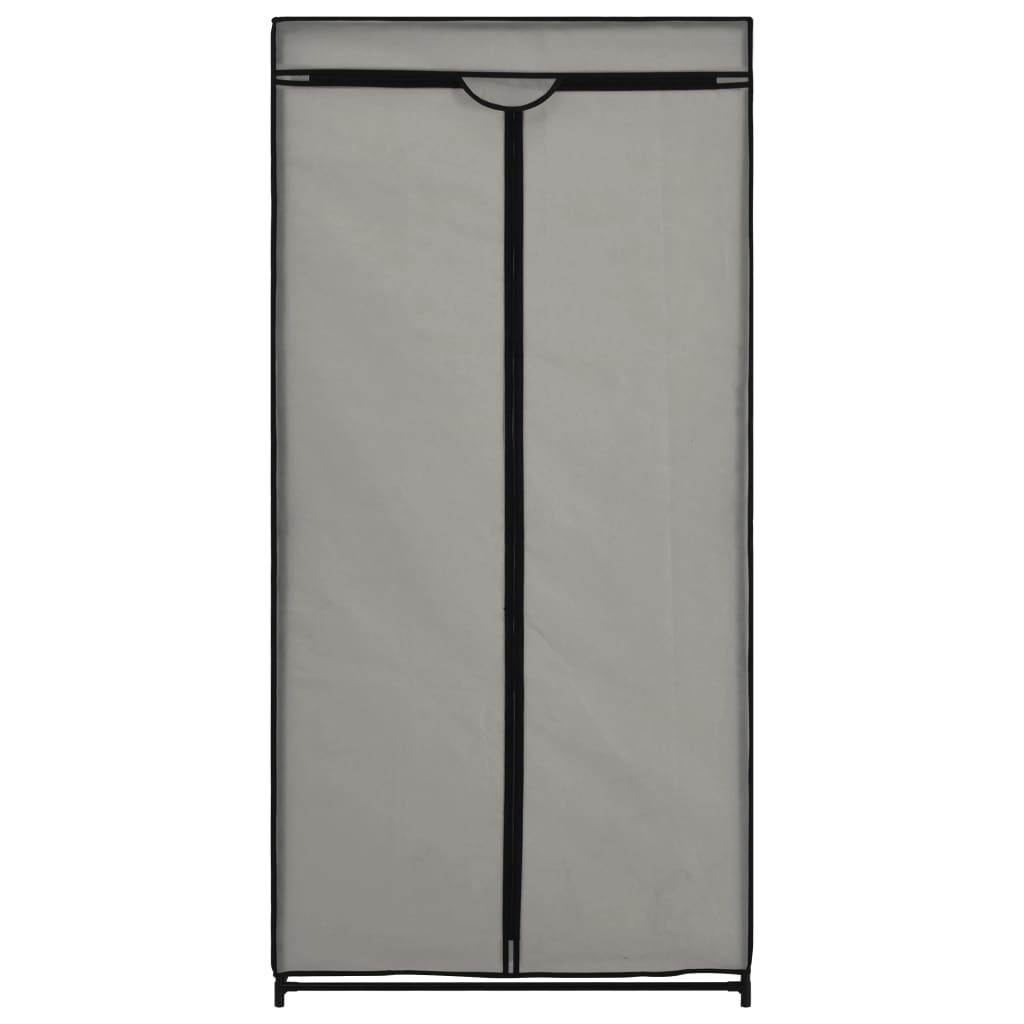 Kleiderschrank Grau 75×50×160 cm