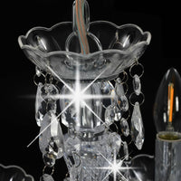Thumbnail for Kronleuchter mit Kristallperlen Silbern Rund 5 x E14