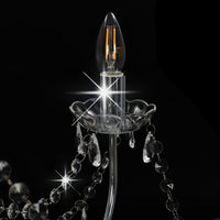 Thumbnail for Kronleuchter mit Perlen Silbern 8 x E14-Fassungen