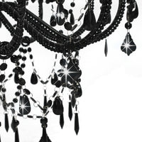 Thumbnail for Kronleuchter mit Perlen Schwarz 12 × E14-Fassungen