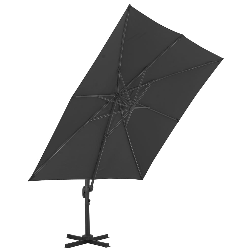 Sonnenschirm mit Schirmständer Anthrazit
