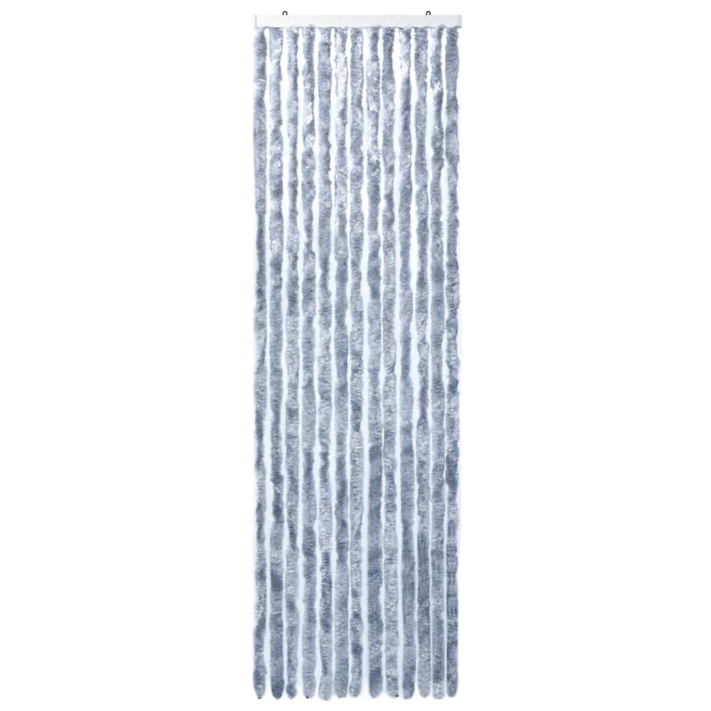 Insektenschutz-Vorhang Silbern 56x185 cm Chenille
