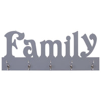 Thumbnail for Wandgarderobe FAMILY Grau 74 x 29,5 cm
