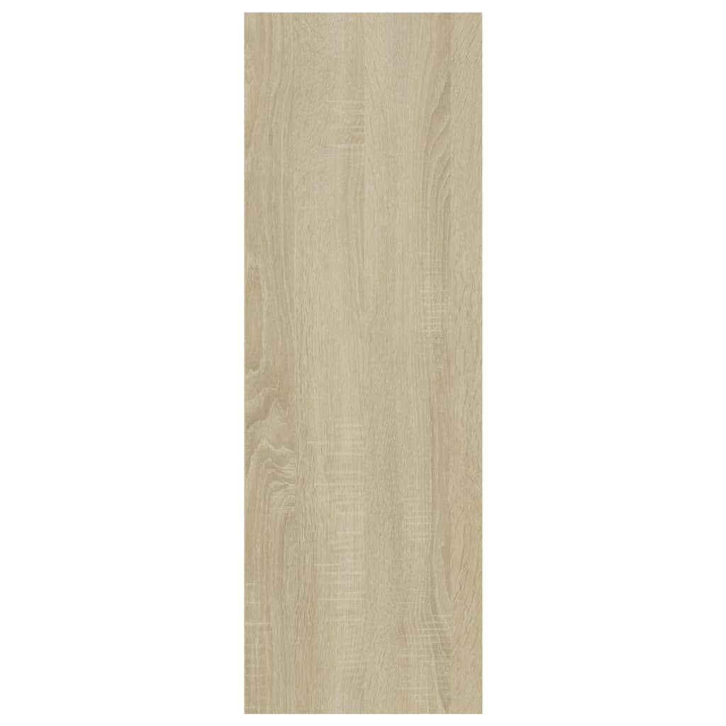 Bücherregal/Sideboard Weiß und Sonoma-Eiche 66x30x98 cm