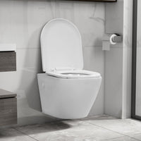 Thumbnail for Wand-WC ohne Spülrand Keramik Weiß