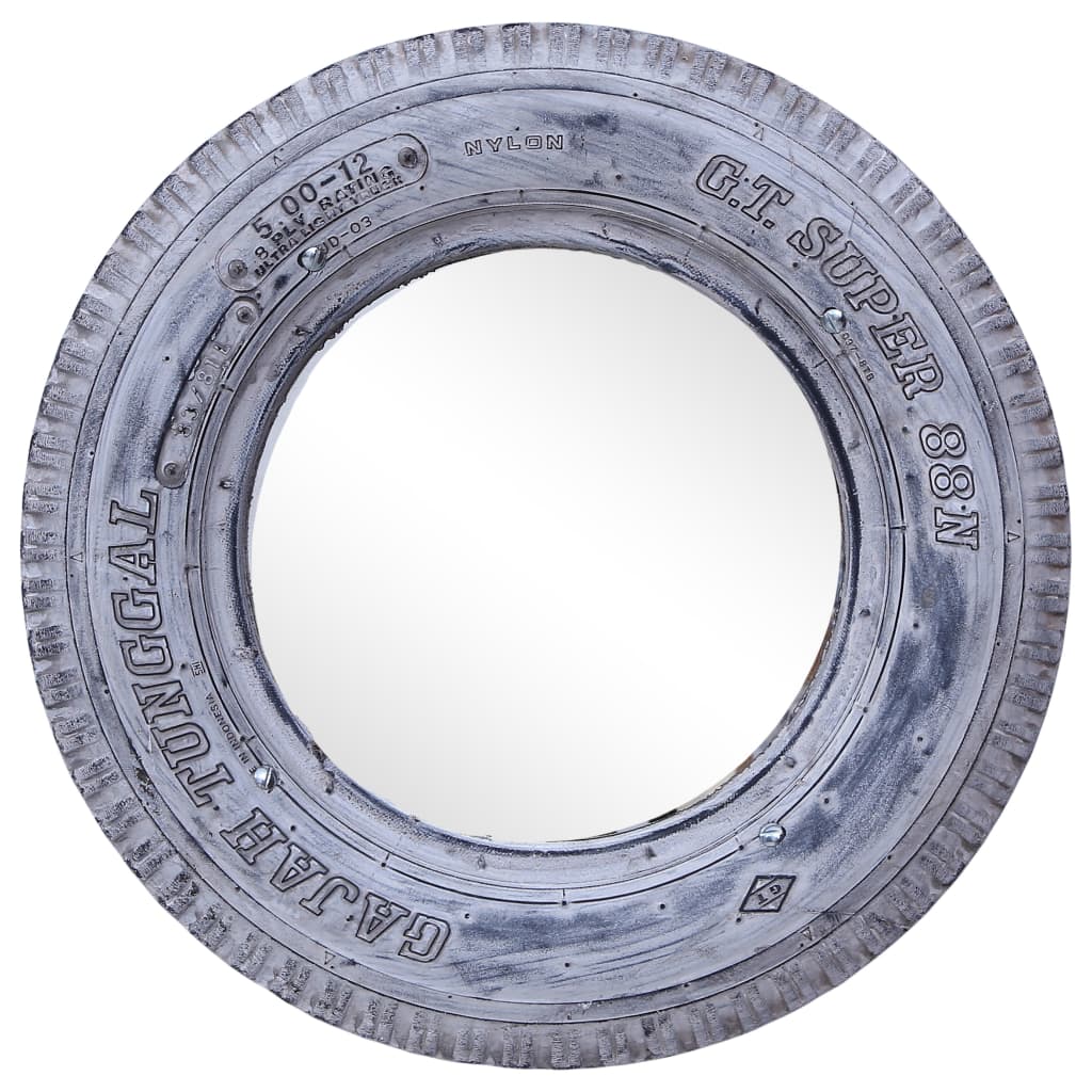 Spiegel Weiß 50 cm Regenerierter Gummireifen