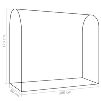 Thumbnail for Gewächshaus mit Reißverschluss-Tür 200 x 80 x 170 cm