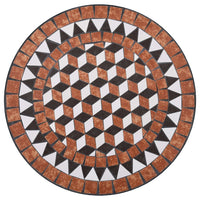 Thumbnail for Bistrotisch Mosaik Keramik Braun 60 cm