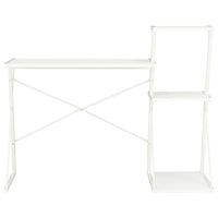 Thumbnail for Schreibtisch mit Regal Weiß 116×50×93 cm