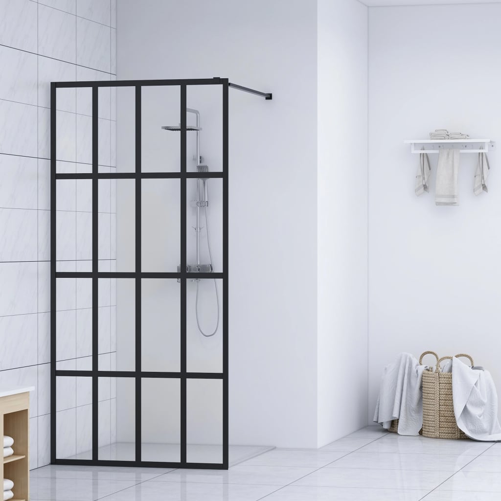 Duschwand für Begehbare Dusche Hartglas 100×195 cm