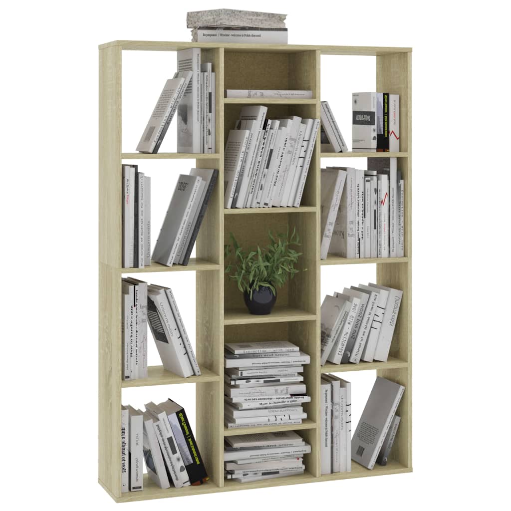 Raumteiler/Bücherregal Sonoma-Eiche 100x24x140 cm Holzwerkstoff