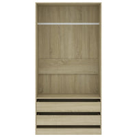Thumbnail for Kleiderschrank Sonoma-Eiche 100x50x200 cm Holzwerkstoff