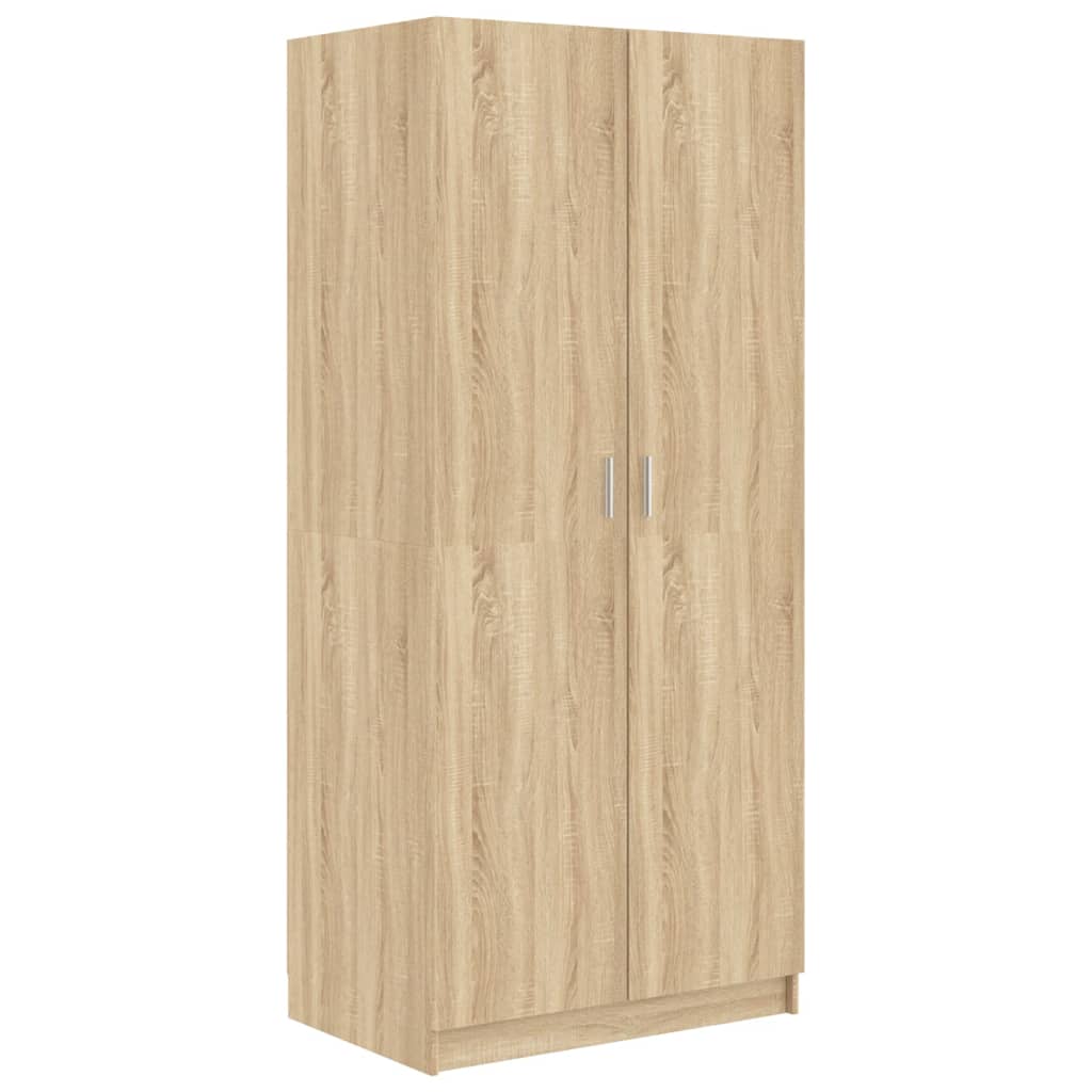 Kleiderschrank Sonoma-Eiche 80x52x180 cm Holzwerkstoff