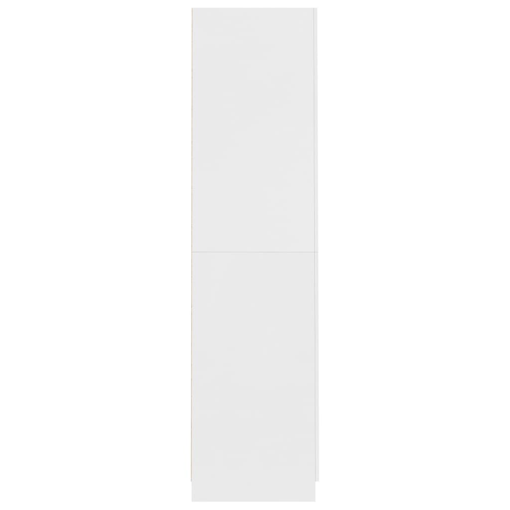 Kleiderschrank Weiß 90x52x200 cm Holzwerkstoff