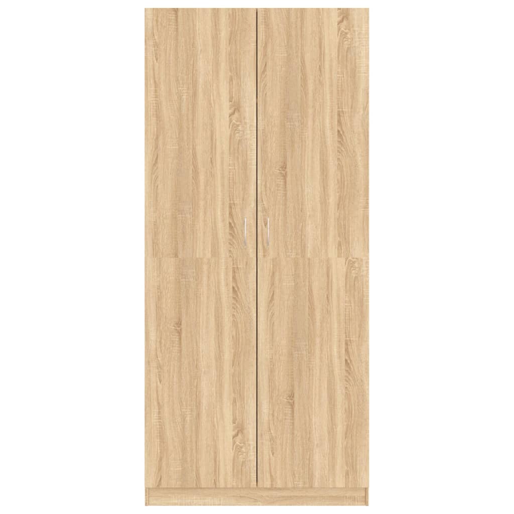 Kleiderschrank Sonoma-Eiche 90x52x200 cm Holzwerkstoff
