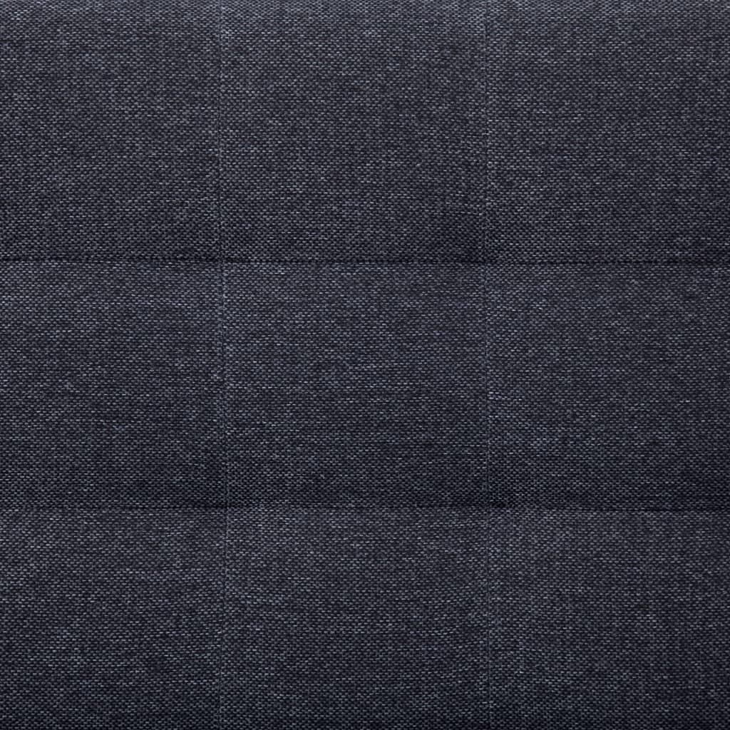 Schlafsofa in L-Form Dunkelgrau Polyester