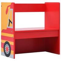 Thumbnail for 3-tlg. Kinder-Sitzgruppe Feuerwehrauto-Design Holz