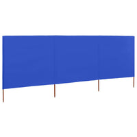 Thumbnail for 3-teiliges Windschutzgewebe 400 x 160 cm Azurblau