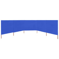 Thumbnail for 5-teiliges Windschutzgewebe 600 x 120 cm Azurblau