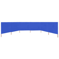 Thumbnail for 6-teiliges Windschutzgewebe 800 x 120 cm Azurblau