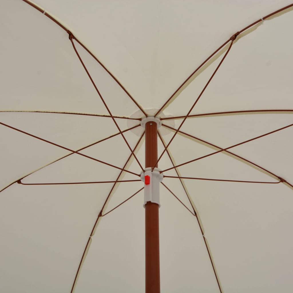Sonnenschirm mit Stahlmast 180 cm Sandfarben