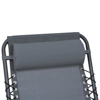Thumbnail for Kopfstütze für Liegestuhl Grau 40 x 7,5 x 15 cm Textilene