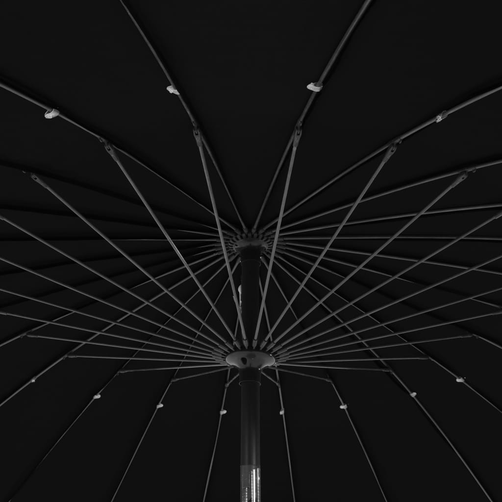 Sonnenschirm mit Aluminium-Mast 270 cm Schwarz