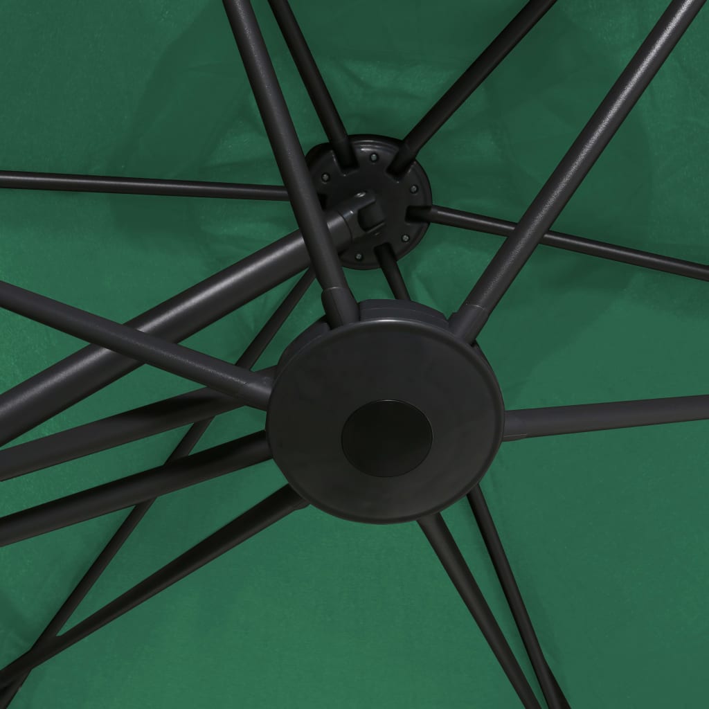 Sonnenschirm mit Stahl-Mast 300 cm Grün