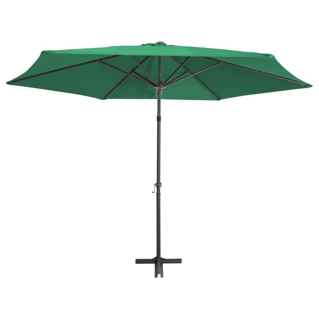 Sonnenschirm mit Stahl-Mast 300 cm Grün
