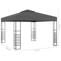 Thumbnail for Gartenpavillon 3×3 m Anthrazit